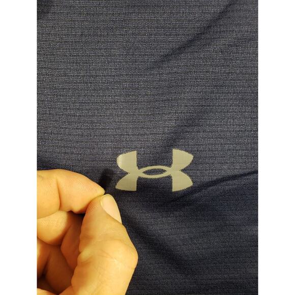 Under Armour Shirt Mens XL Extra Large Blue Polo Loose Golf Short Sleeve Stretch - Picture 4 of 10